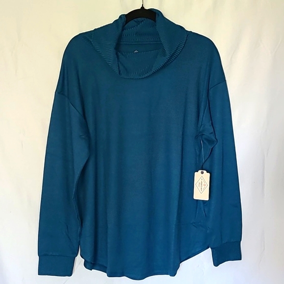 St. John's Bay Womens Cowl Neck Long Sleeve Tunic Top Size Large - Picture 4 of 15